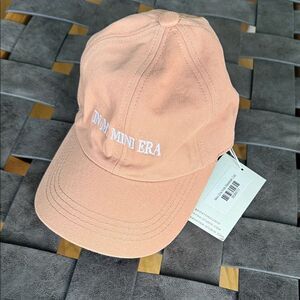 DAVID AND YOUNG Kids Peach Baseball Cap with Embroidered Text IN MY MINI ERA